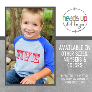Zirkus 5 Geburtstag Shirt Kleinkind Boy/Girl Raglan - fünf Karneval Bday Raglan t-Shirt - 5. Geburtstag T-Shirt Boy/Girl - fünften Geburtstag Clown Shirt