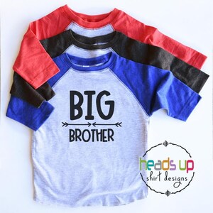 Big Brother Raglan Shirt - Toddler Big Brother Raglan Tee - New Baby Announcement tshirt - Big Brother Bodysuit - New Sibling - Trendy Gift