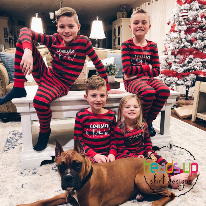 Adult PJ Cousin Gift Cousin Crew Christmas Pajamas Snow Family Reunion Trendy Toddler Baby Xmas PJs Cousins Cousin Matching Boy Girl