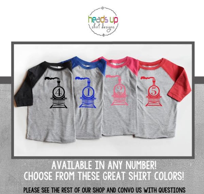 Toddler Boy//Girl Train Four Birthday tshirt 4th Birthday Shirt Train Raglan