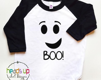 Koszulka na Halloween Duch Dzieci Dziewczyna Maluch Chłopiec T-shirt Koszulki na Halloween Duch Kostium Chłopiec Dziewczynka Modny Halloween Dopasowanie Rodzeństwo Bliźniaki Koszulka