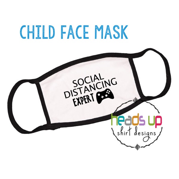 Face Mask Kids gamer video games masks Boy Girl - Face Covering Face Mask Child mask Comfortable Facemask Reusable gaming social distance