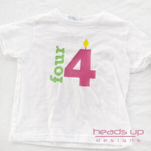4 Years Old Girl Birthday Shirt - Four Birthday Toddler tshirt - t-shirt Forth Bday - 4th Birthday t-shirt Girl - B-Day Tee Four Years Old