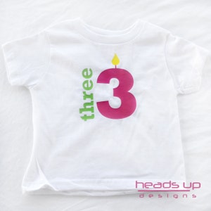 Toddler Girl Three Birthday t shirt - Birthday Shirt 3 Years Old Girl - B-Day t-shirt Girl - Third Bday Girl tshirt -3rd B-Day - Turning 3