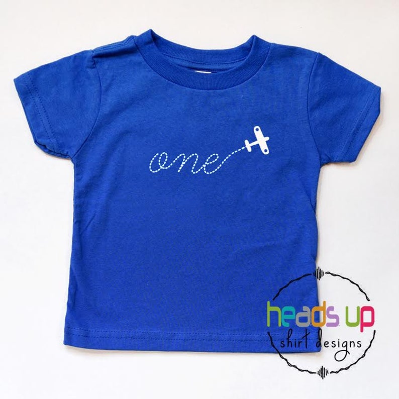 First Birthday Airplane Shirt Boy/Girl One Airplane Birthday Etsy