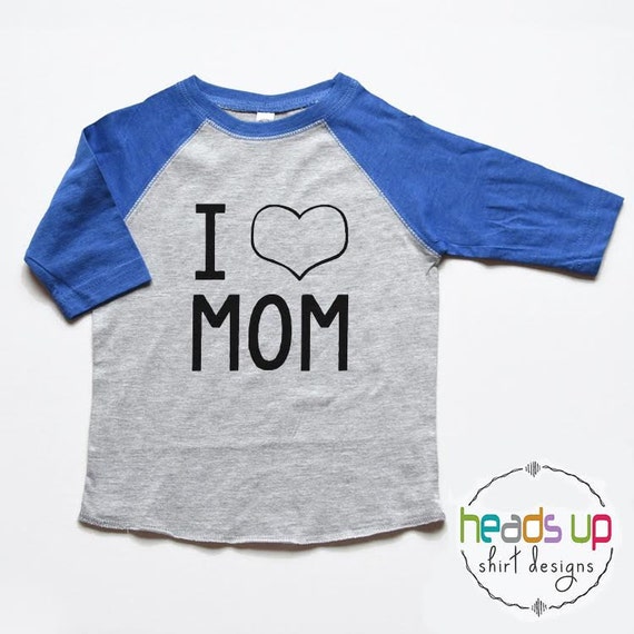 I Love Mom Baby Bodysuit Boy/Girl - Mother's Day t-shirt Toddler Boy/Girl - I Heart Mom Tee Kids - Trendy t shirt - Baby Shower Gift New Mom