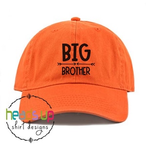 Big Brother Baseball Hat Toddler Boy Kids Baseball Cap Big Brother New Sibling Hat Big Bro New Baby Announcement Trendy Gift New Baby Shower