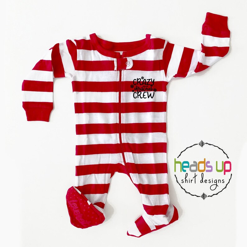 Crazy Christmas Crew Sibling Pajamas Kids Matching Family Pajamas Christmas Popular Cousins PJs Trendy Toddler Baby Xmas PJ/'s Holiday Fun