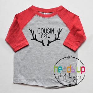 Cousin Crew Shirts Christmas - Christmas Cousin Boy or Girl Shirts Antlers - Cousins Make the Best Friends tshirts - Trendy Family Reunion