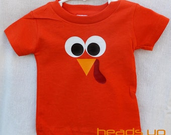Thanksgiving Turkey Shirt Boy Toddler Girl Turkey t-shirt Thanksgiving Kids Turkey Face Tshirt Baby Turkey Bodysuit Thanksgiving Tee Sibling