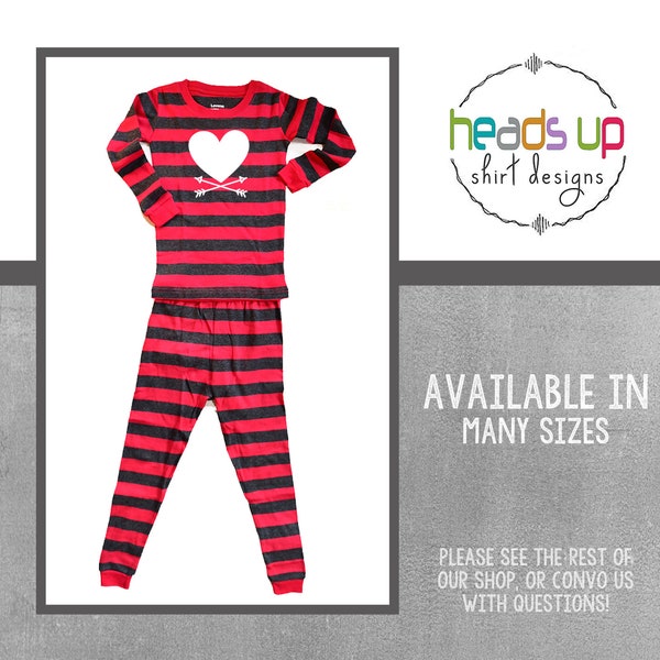 Heart Pajamas Etsy