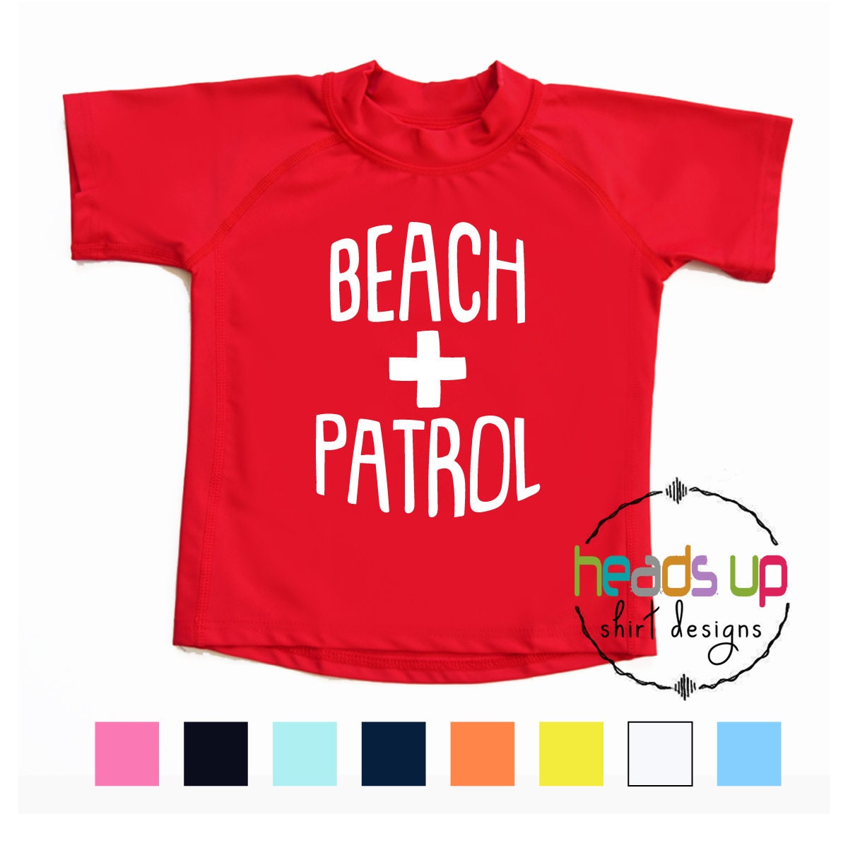 Beach Patrol Rash Guard Baby Toddler Boy/girl Beach Patrol Etsy