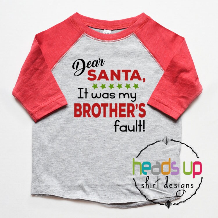 Toddler Girl Christmas Shirt Dear Santa It Was My | Etsy