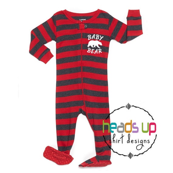 Baby Christmas Pajamas Bear New Baby Matching Family Christmas Eve Pajamas Matching Sibling Coordinating Christmas PJs Brother Holiday PJs