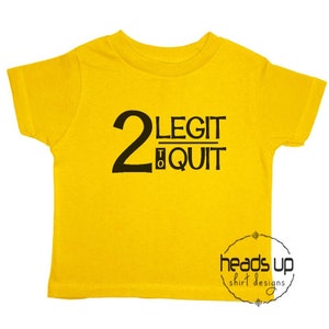 2 Legit 2 Quit Toddler Boy/Girl Raglan Shirt - Two Legit to Quit Birthday Raglan Boy - Two Birthday Toddler Boy Raglan Tee - 2nd Bday Trendy