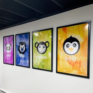 Watercolor Animal Posters