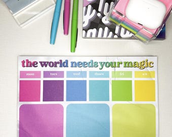Weekly Planning Notepad