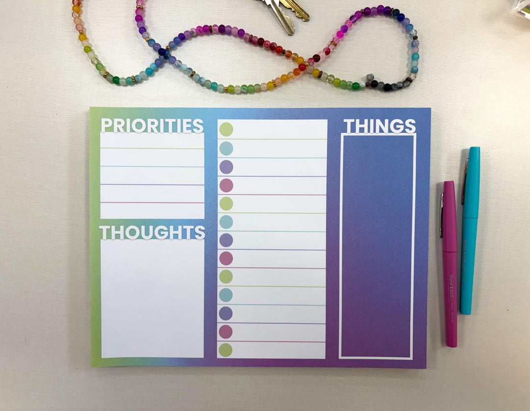 Time Blocking Notepad - Etsy