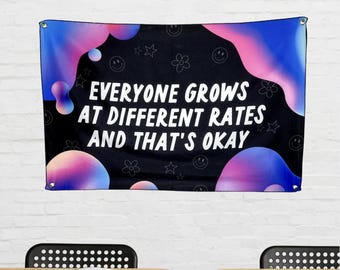 Classroom Tapestry - Everyone Grows At Different Rates