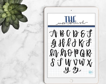 Handlettering Practice Sheets