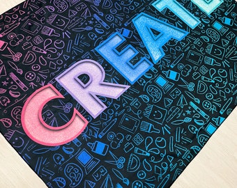 Doodle Decor - CREATE - Decorative Wall Hanging