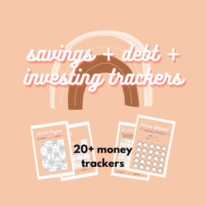 ULTIMATE BUNDLE* | Savings Trackers | Debt Payoff Trackers | Investing Trackers - bundled at 30% off