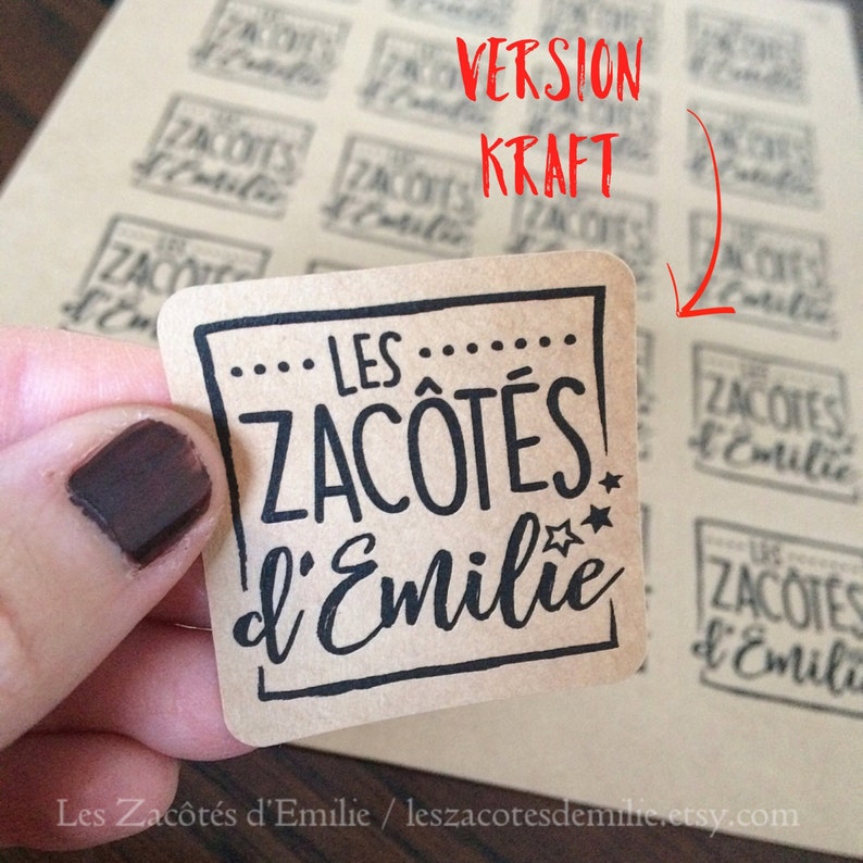Paper Stickers, review for Etsy Merci de nous laisser un avis french version image 3