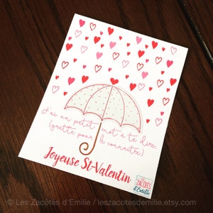 Carte à gratter pour la St-Valentin "j'ai un petit mot à te dire"