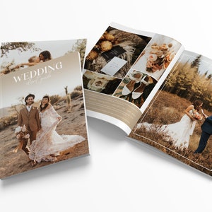 Sienna | Photoshop Photography Pricing Guide Wedding Magazine Template Pricing Brochure Photographer Client Guide Editable Booklet PG004