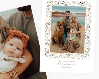 Canva Christmas Card with Photo Template Printable Xmas Card Photo Holiday Card Editable New Years Card Download with Pictures CXMAS066