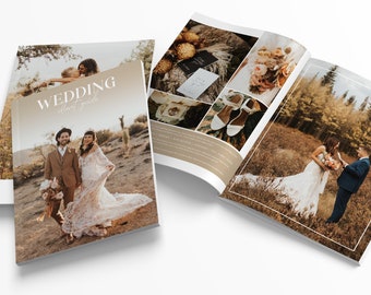 Sienna | Photoshop Photography Pricing Guide Wedding Magazine Template Pricing Brochure Photographer Client Guide Editable Booklet PG004