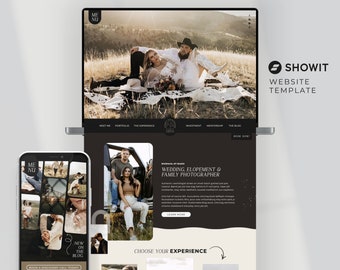 Luna | SHOWIT Website Template Photographer Website Template Photography Website Showit Website Template for Wedding Professionals PG010