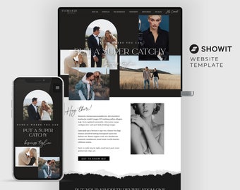 Harlow | SHOWIT Website Template Photographer Website Template Photography Website Showit Website Template for Photographers Portfolio PG006