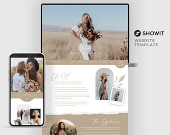 Poppy | SHOWIT Website Template Photographer Website Template Photography Website Showit Website Template for Photographers Portfolio PG005