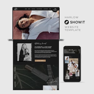 Willa | SHOWIT Website Template Photographer Website Template Photography Website Showit Website Template for Photographers Portfolio PG007