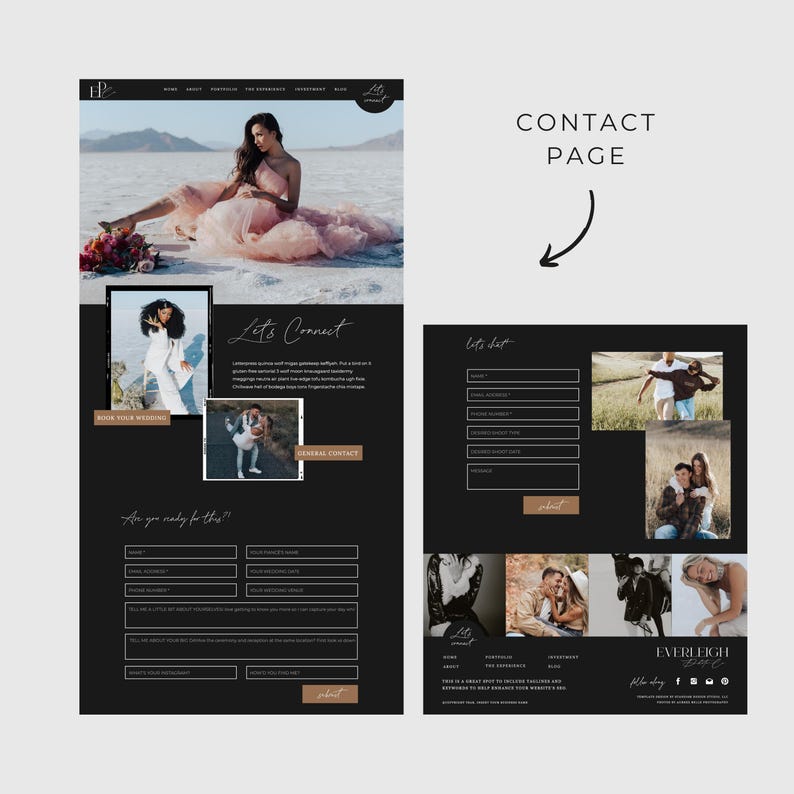 Willa | SHOWIT Website Template Fotograf Website Template Fotografie Website Showit Website Template für Fotografen Portfolio PG007 Bild 9
