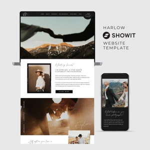 Willa | SHOWIT Website Template Photographer Website Template Photography Website Showit Website Template for Photographers Portfolio PG007