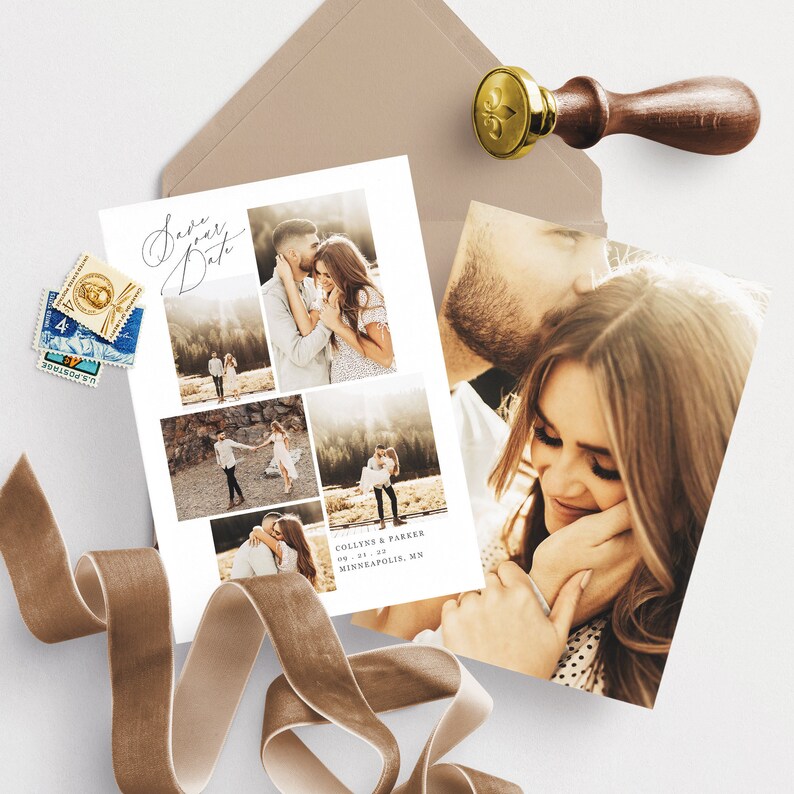 Download Save The Date Template With Photo Card Photoshop Template Photographers Wedding Photography Psd Rustic Postcard Photo Collage Save The Date Paper Party Supplies Invitations Announcements Seasonalliving Com