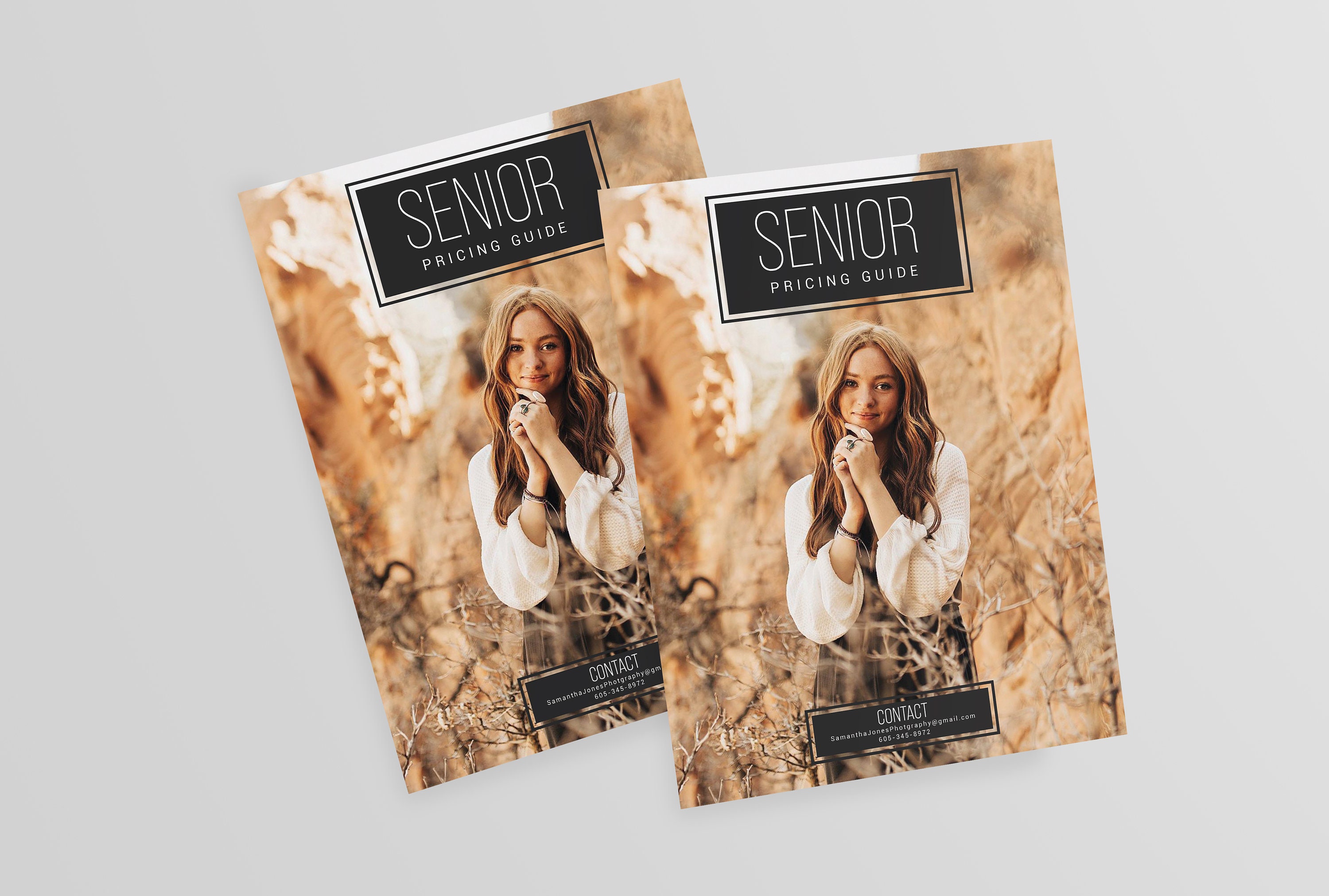 Senior Photography Pricing List Guide Template Pricing Sheet | Etsy