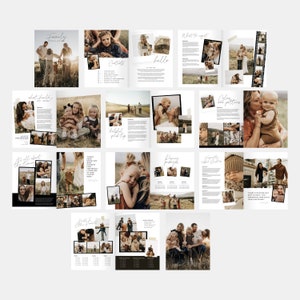 K&ouml;nnte beinhalten: Ein Leitfaden f&uuml;r Familienfotoshootings mit Tipps, was Sie erwarten k&ouml;nnen, Farben und Muster, hilfreiche Pose-Tipps und Outfit-Inspiration. Der Leitfaden enth&auml;lt Fotos von Familien in verschiedenen Posen und Umgebungen.