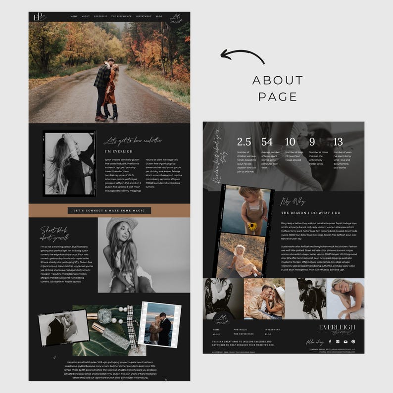 Willa | SHOWIT Website Template Fotograf Website Template Fotografie Website Showit Website Template für Fotografen Portfolio PG007 Bild 4