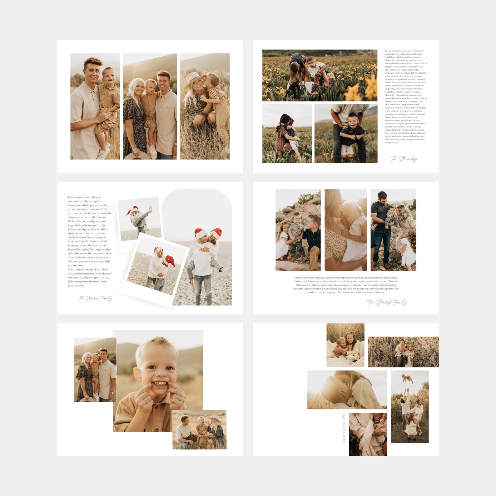 CANVA Photo Collage Card Template Horizontal Options Etsy Canada