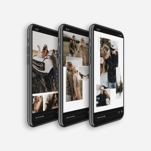 Olivia Canva Instagram story templates designed for photographers, life coaches, wedding professionals to help increase bookings. A modern and minimalist vibe featuring arch frames, film frames, testimonials and cursive