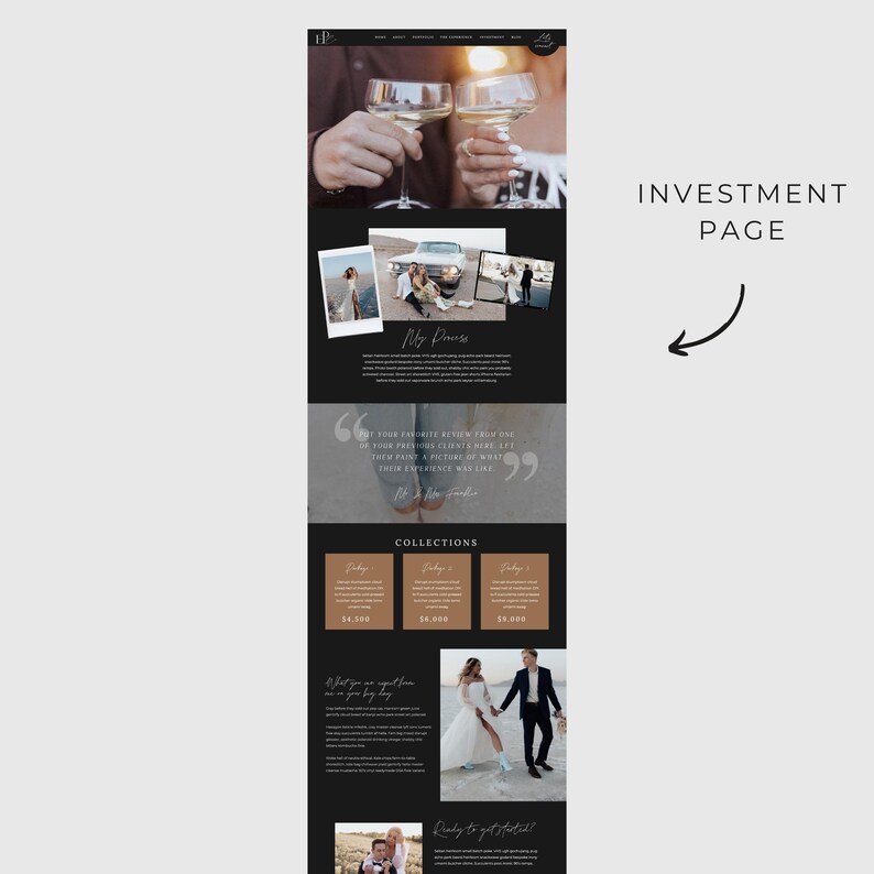 Willa | SHOWIT Website Template Fotograf Website Template Fotografie Website Showit Website Template für Fotografen Portfolio PG007 Bild 8