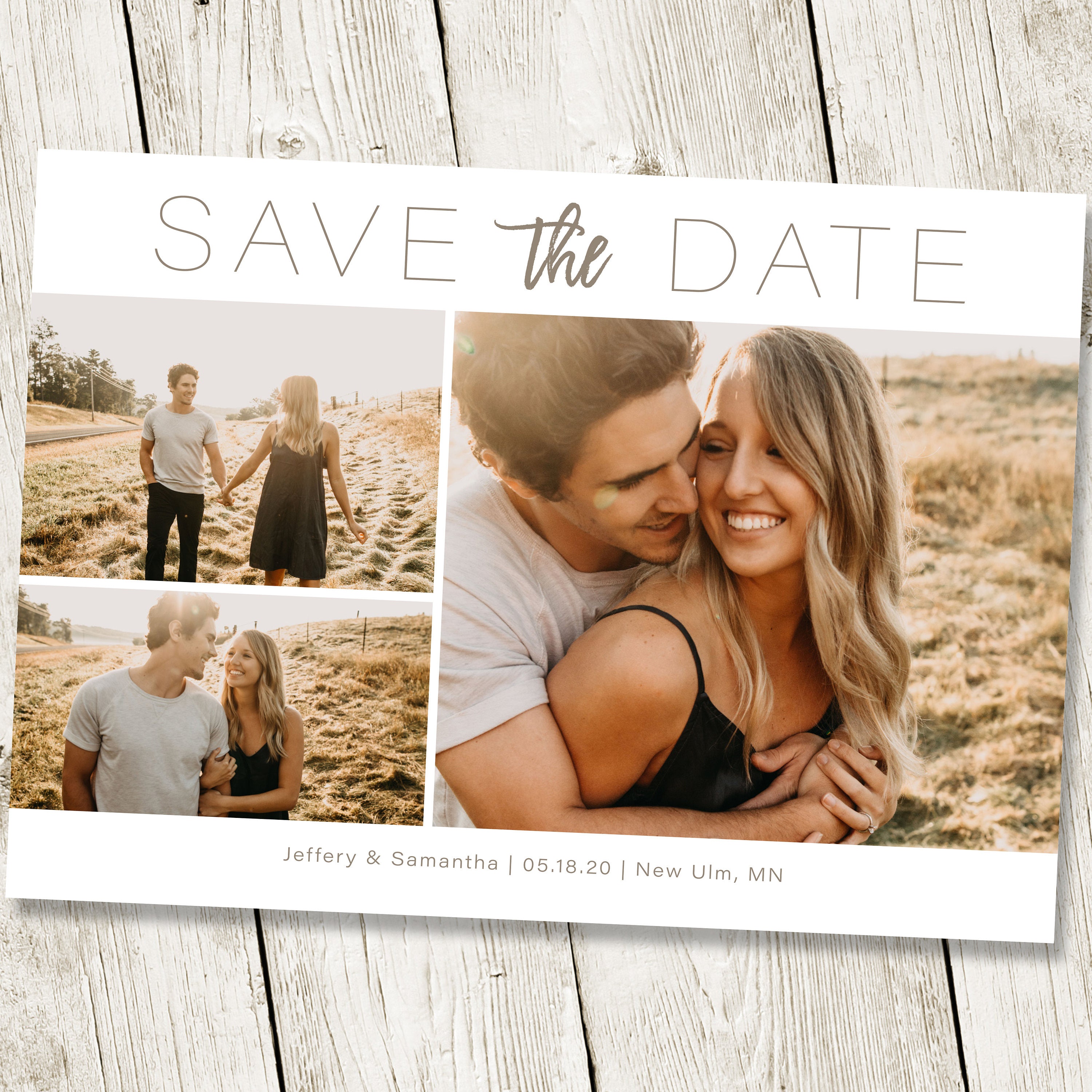 Wedding Full Image Save the Date Card With Photo Printable - Etsy Wedding Full Image Save the Date Card With Photo Printable - Etsy