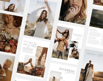 Olivia | CANVA Photography Pricing Guide Wedding Magazine Template Pricing Brochure List Photographer Client Guide Editable Booklet PG008