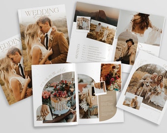 Poppy | Photoshop Photography Pricing Guide Wedding Magazine Template Pricing Brochure Photographer Client Guide Editable Booklet PG005