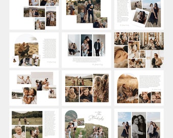CANVA Photo Collage Card Template Horizontal Options