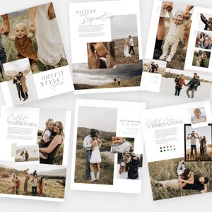Olivia | CANVA Photography Client Closet Guide Template Photographer Editable Style Guide Canva Template PG008