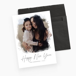Canva kerstkaart met fotosjabloon Afdrukbare kerstkaart Foto kerstkaart Bewerkbare nieuwjaarskaart downloaden met afbeeldingen CXMAS052 afbeelding 5
